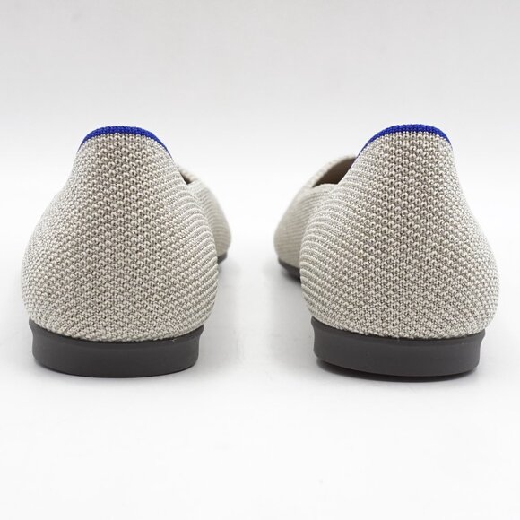NWT Rothy's "The Point II" Women's Flats in Diamond Twill Silver US Size 6 - Picture 6 of 10